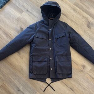 Men's Navy Hooded Jacket